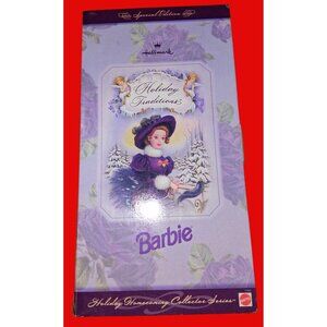 1996 Hallmark Holiday Traditions Barbie Doll Special Edition With Box